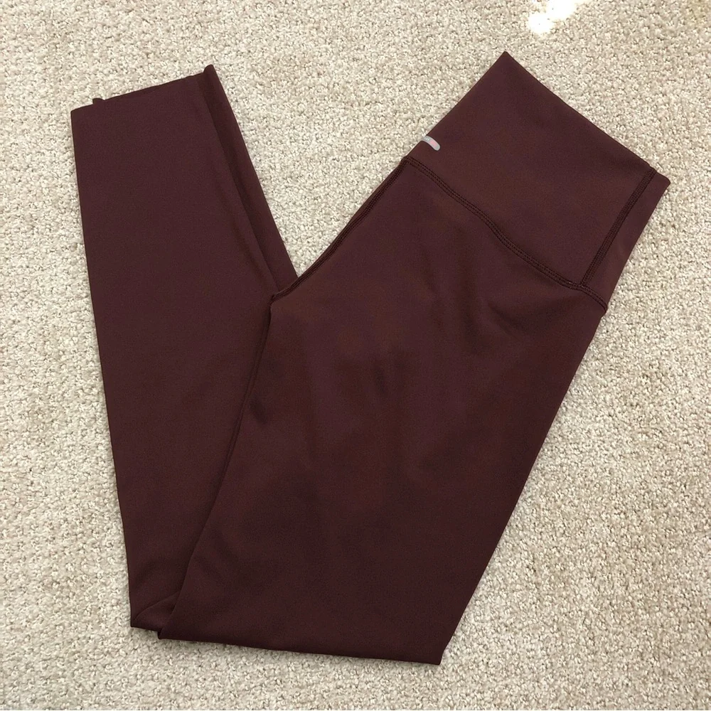 Aerie Offline Goals High Waisted Legging in Maplewood Red